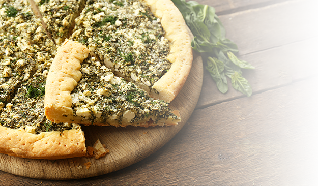 Quiche de espinaca y queso
