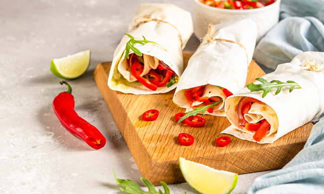 Prueba esta receta de Wrap picante para darle un sabor diferente a tu almuerzo en familia