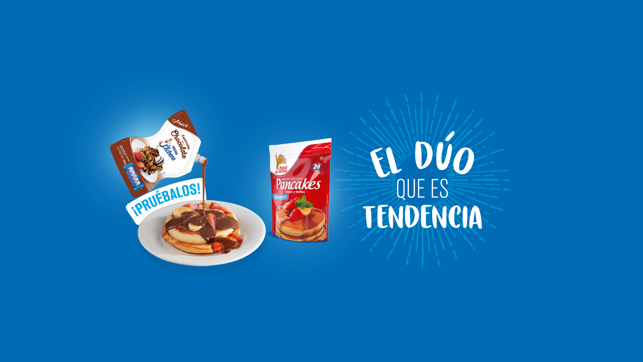 Crepes con chocolate y frutos rojos