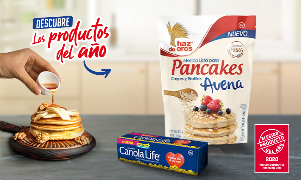 Pancakes de Avena Haz de Oros, producto del año 2020