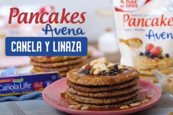 Pancakes Avena con Canela y Linaza
