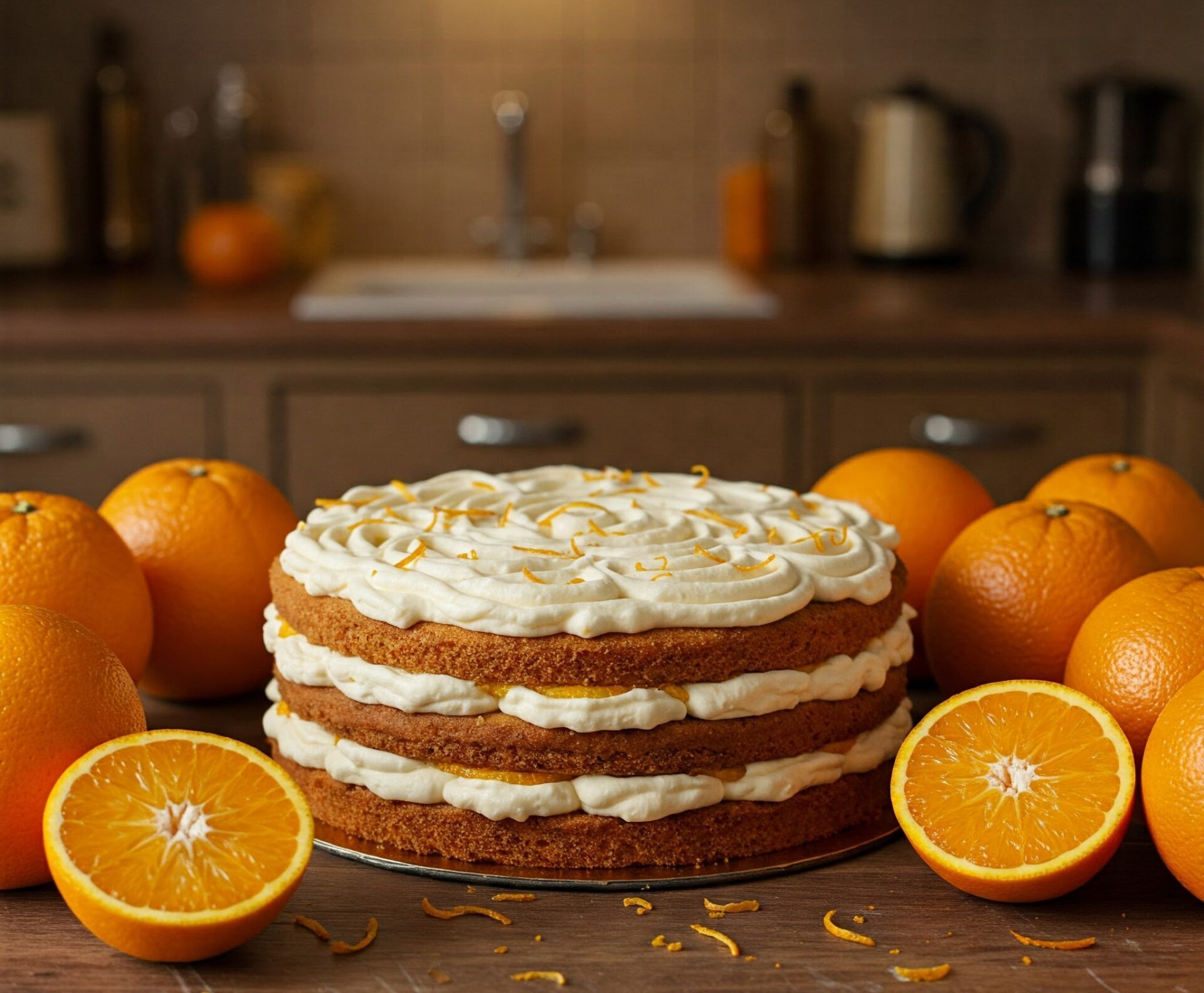 Torta de naranja y queso crema, te enseñamos a preparar esta receta que no sabías que necesitabas pero que vas a amar