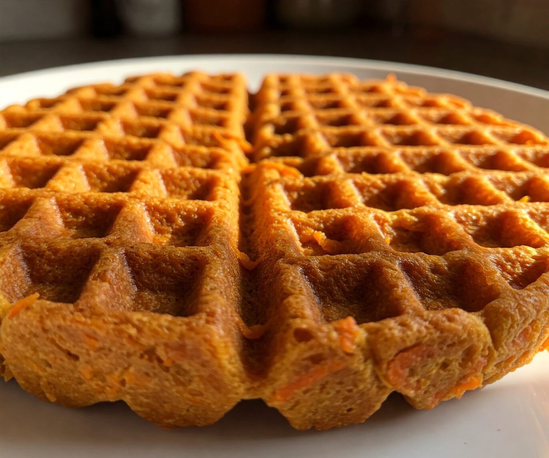 Waffles de zanahoria para un sabor delicioso y saludable