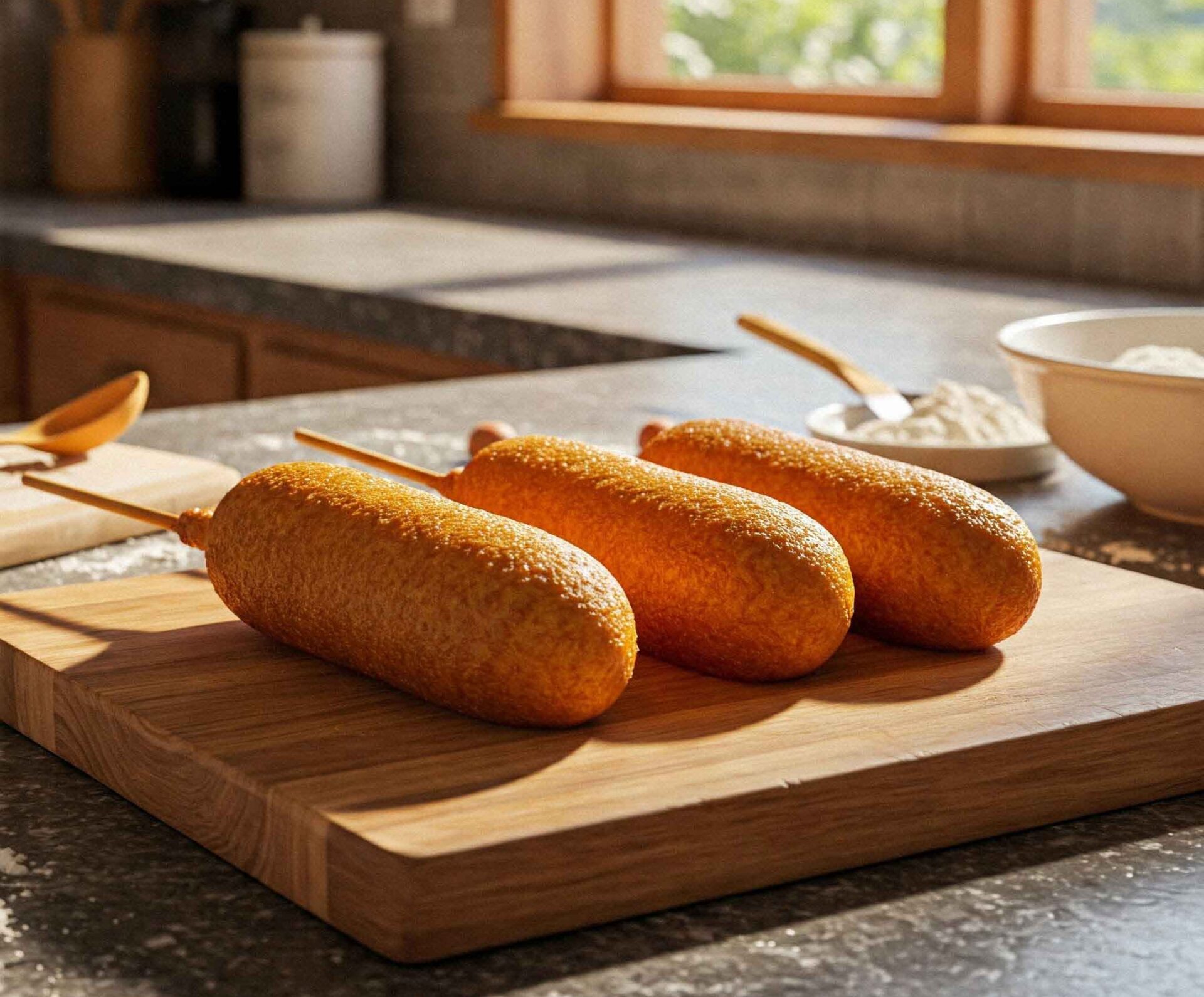 Te enseñamos la receta para unas banderillas de salchicha crujientes con harina de trigo Haz de Oros