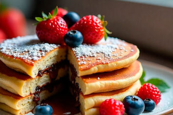 Pancakes rellenos de Nutella: la receta más deliciosa para compartir