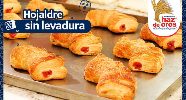 hojaldre sin levadura