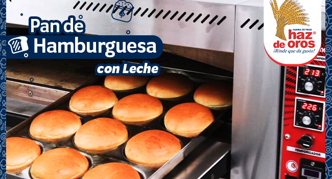 pan de hamburguesa con leche